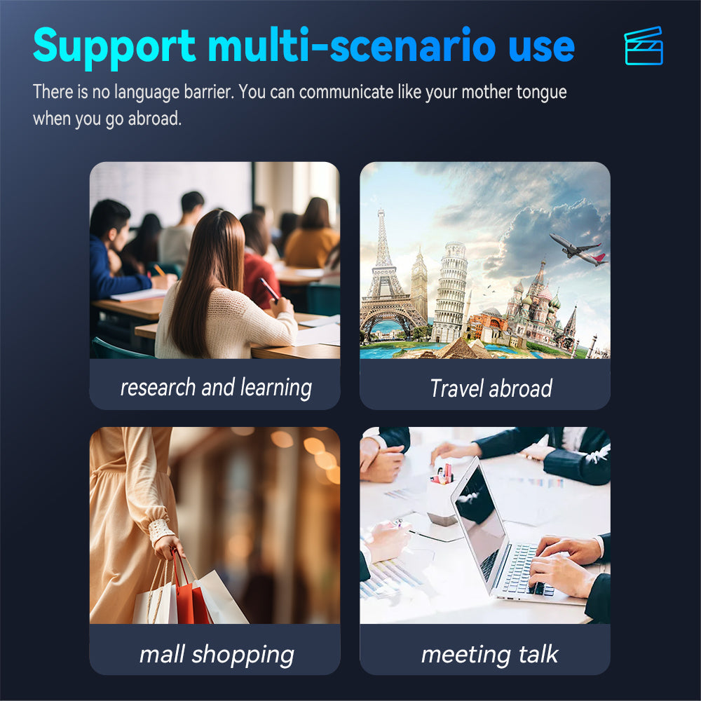 4G Global Intelligent Voice Translator with SIM Card Holder