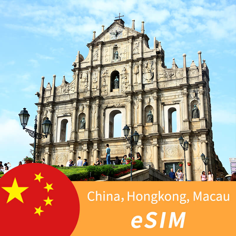 China,Hongkong, Macau eSIM