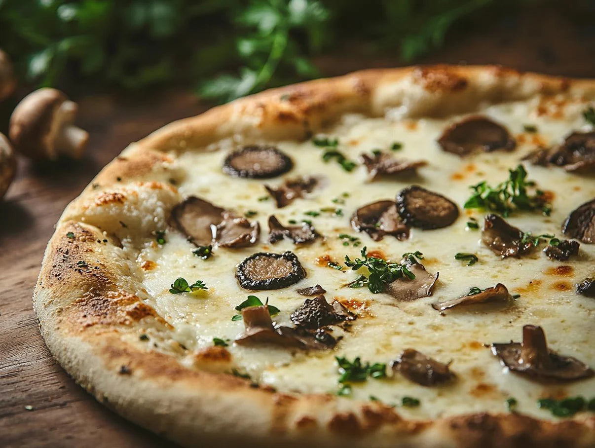 Garage Never Sleeps Club & Bar | Truffle Mushroom Pizz