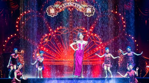 Shanghai Romance Park live show with stage effects