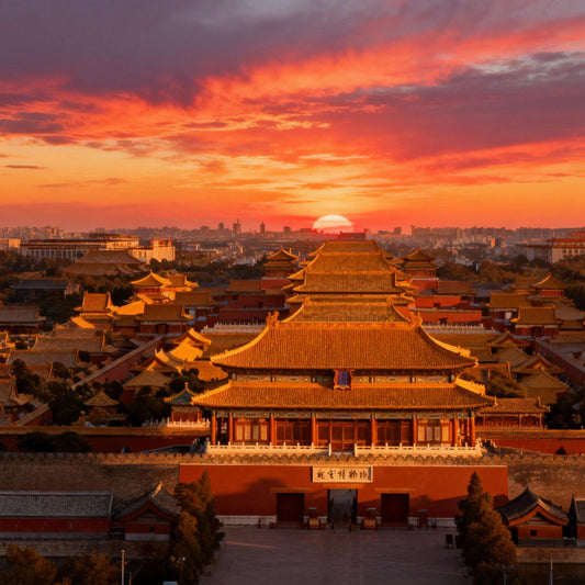 The Forbidden City imperial palace complex in central Beijing, China