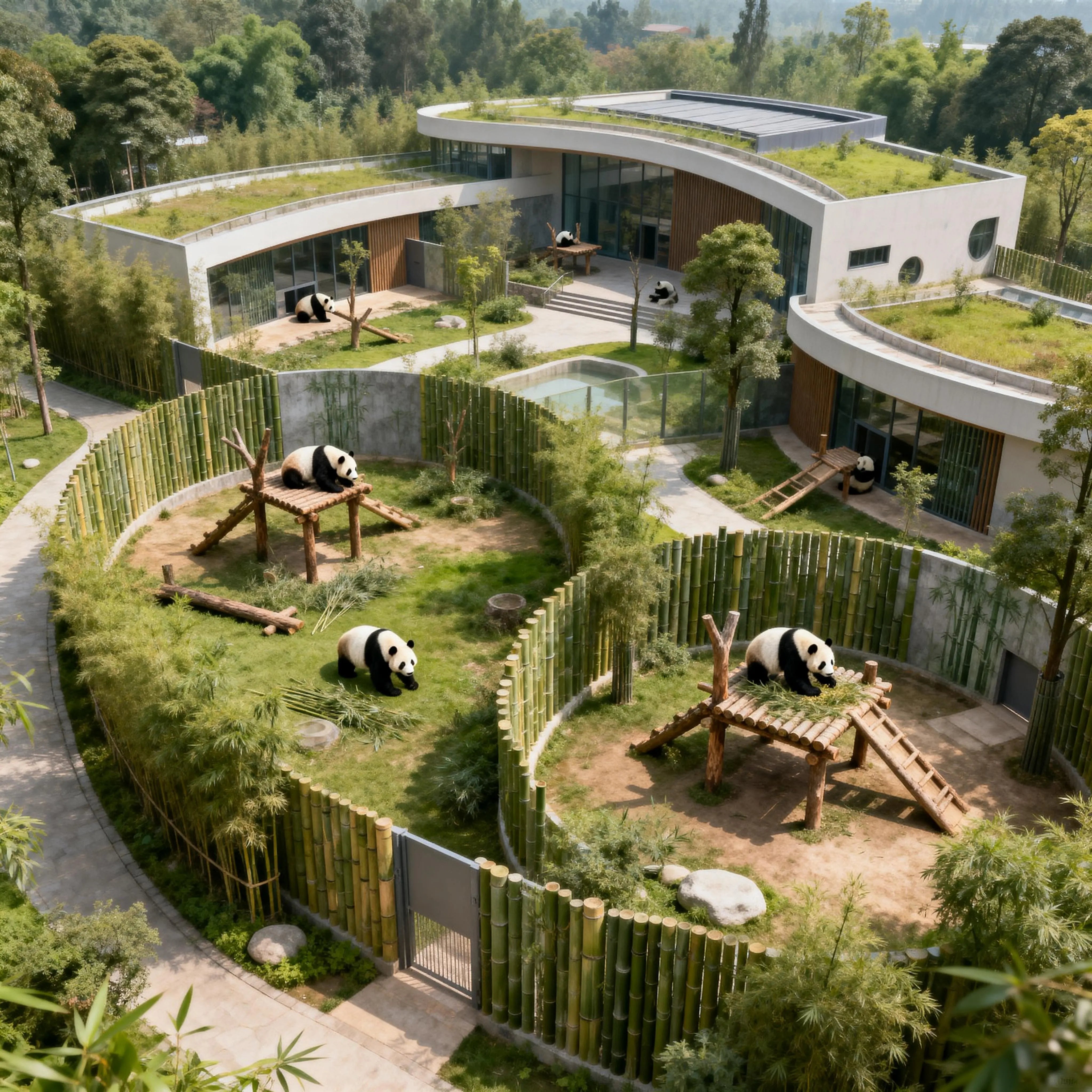 Giant panda at the Chengdu Research Base of Giant Panda Breeding