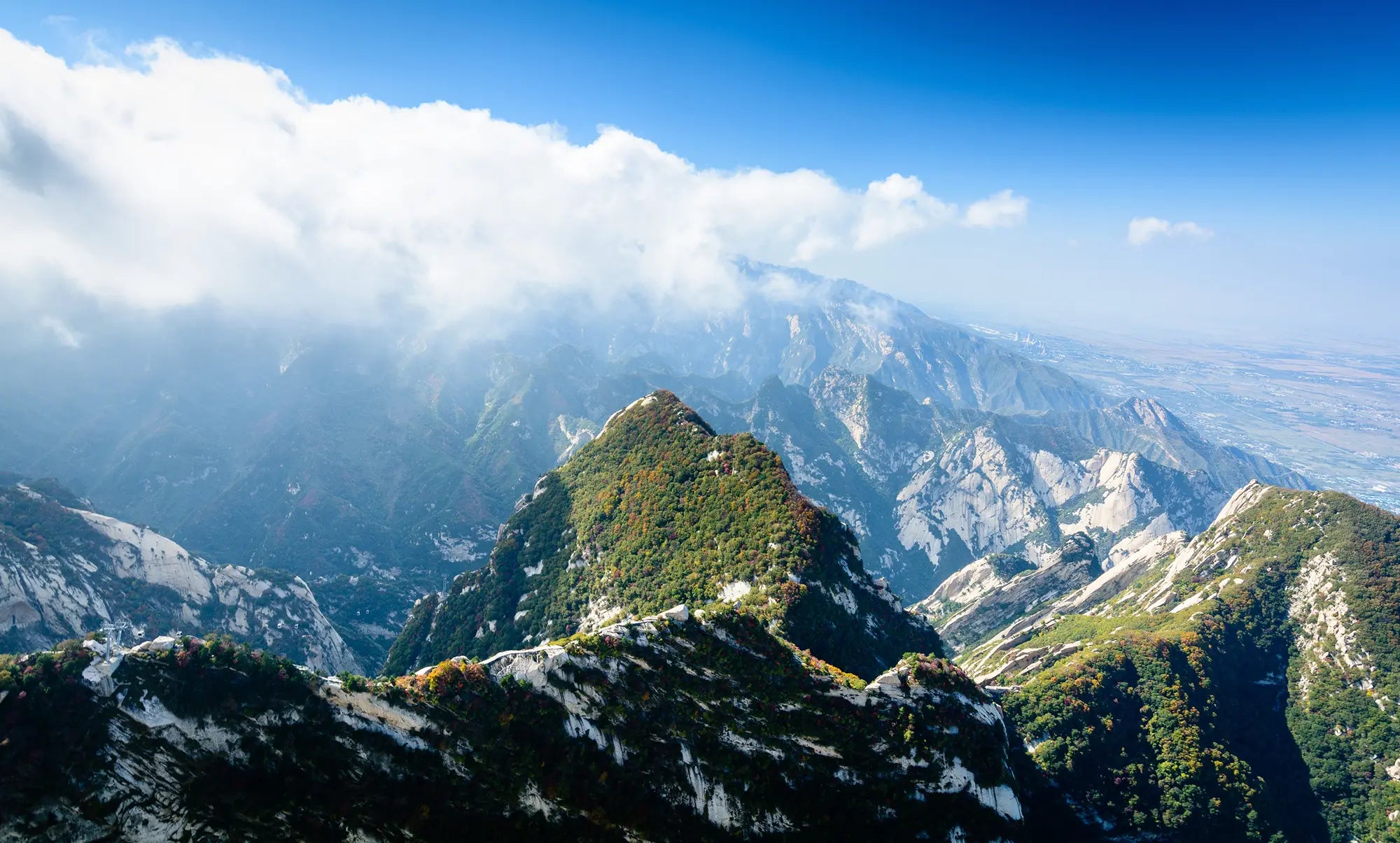 Mount Hua Ticket + round-trip ropeway ticket (including round-trip ropeway bus) + chartered car + climbing companion Adult