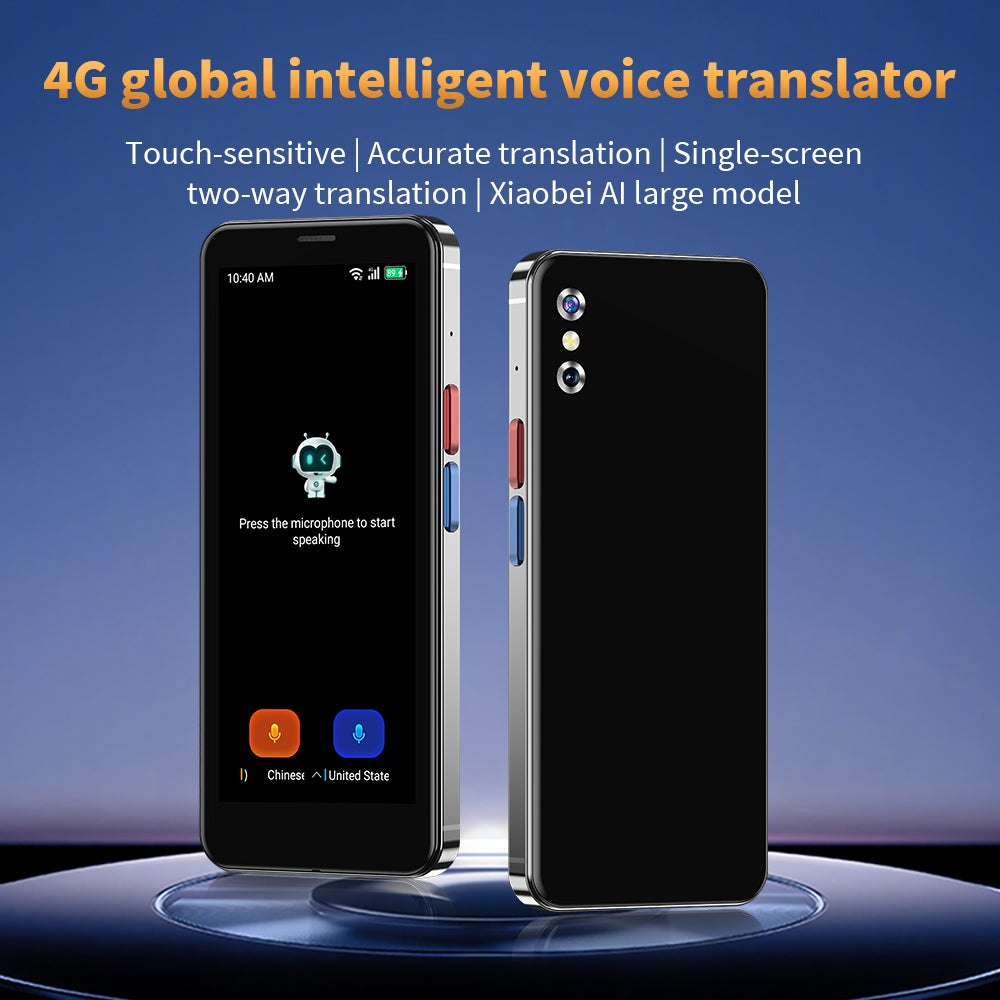 4G Global Intelligent Voice Translator with SIM Card Holder