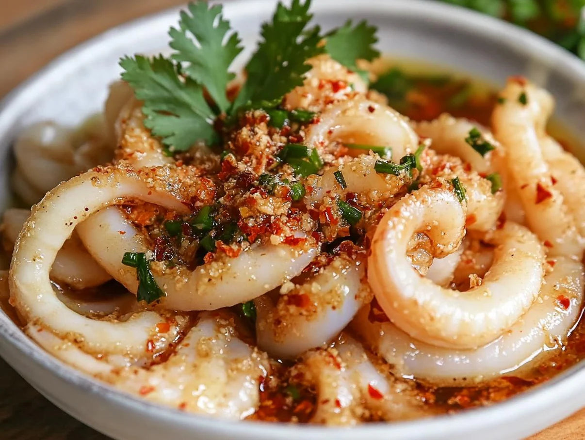 Garage Never Sleeps Club & Bar | Blanched Squid with Thai-style Dipping Sauce