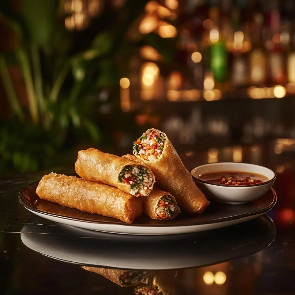 Garage Never Sleeps Club & Bar | Pan-fried Shanghai Spring Rolls