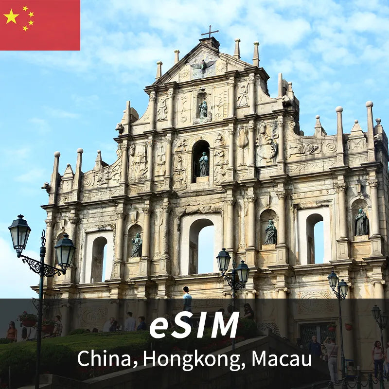 China, Hong Kong, Macau eSIM for travelers – 5G data and multi-region coverage