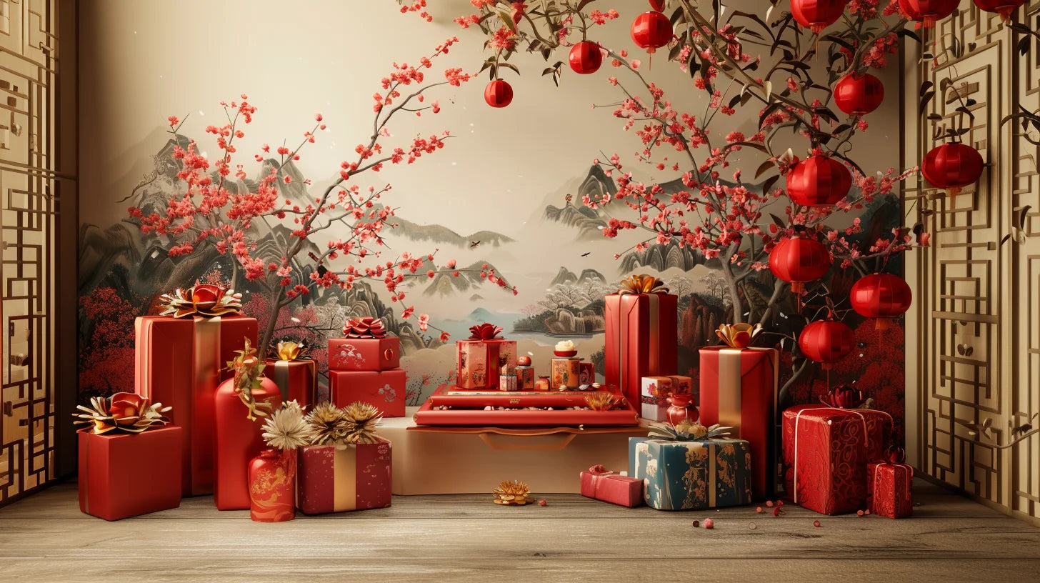 variety of Chinese gifts including traditional souvenirs and cultural items