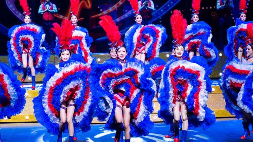 The Bund skyline with historic and modern buildings in Shanghai