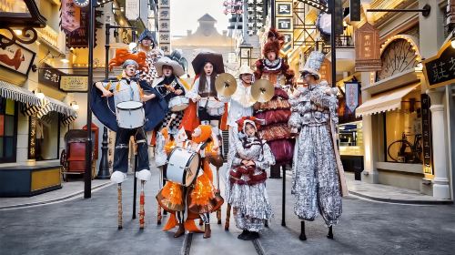 1930s old Shanghai street area inside Romance Park