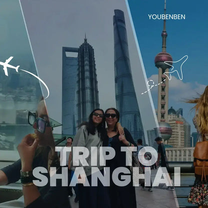 Friends enjoying a memorable Shanghai First-Time Visitor Day Tour with iconic skyline in the background.